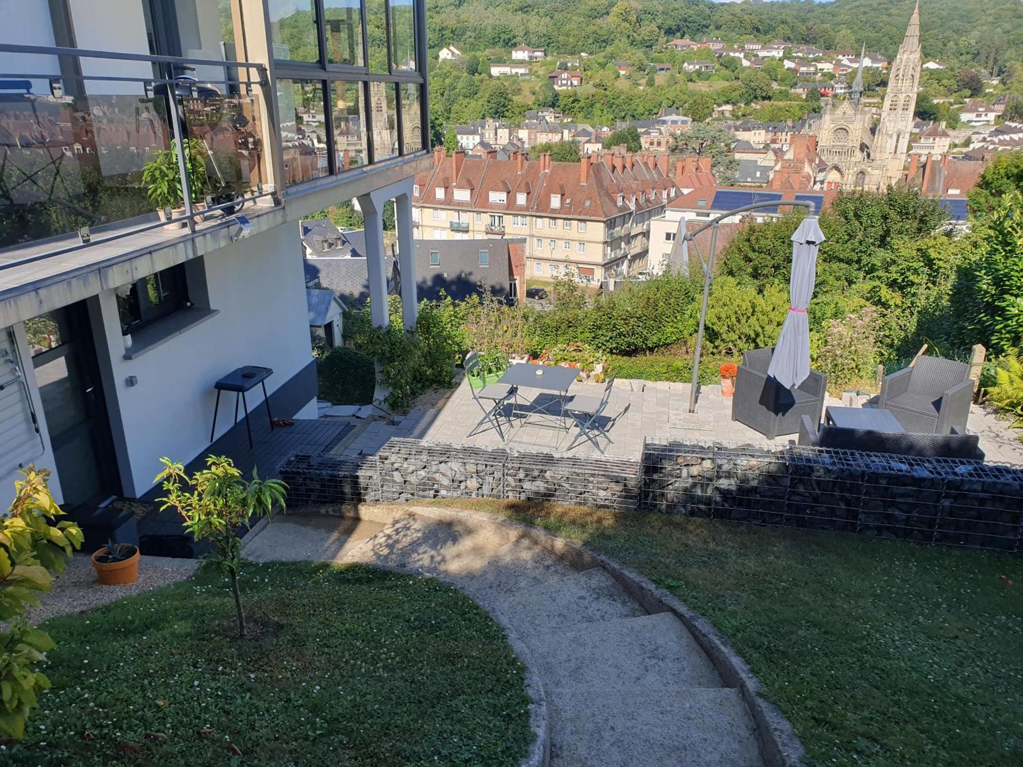 Du Haut Des Rives - Bel Appt Pour 4 Caudebec-en-Caux Exterior foto